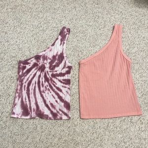 American Eagle one shoulder tank tops size xs